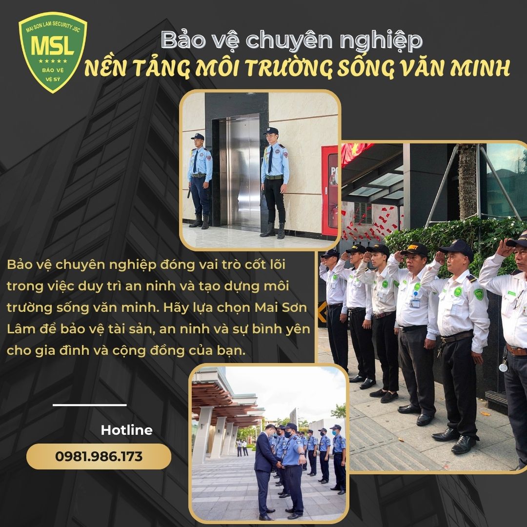 Vai trò của bảo vệ chuyên nghiệp trong xây dựng môi trường sống văn minh