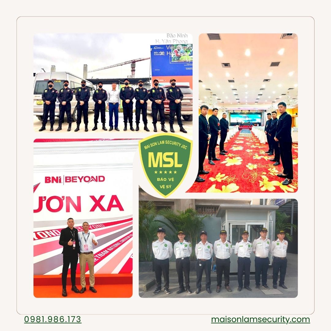 Các loại hình dịch vụ bảo vệ phổ biến: nhà máy, tòa nhà, sự kiện, cá nhân…
