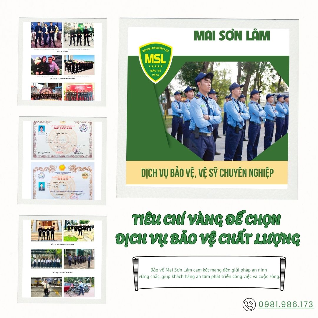 Top 5 tiêu chí lựa chọn công ty dịch vụ bảo vệ uy tín